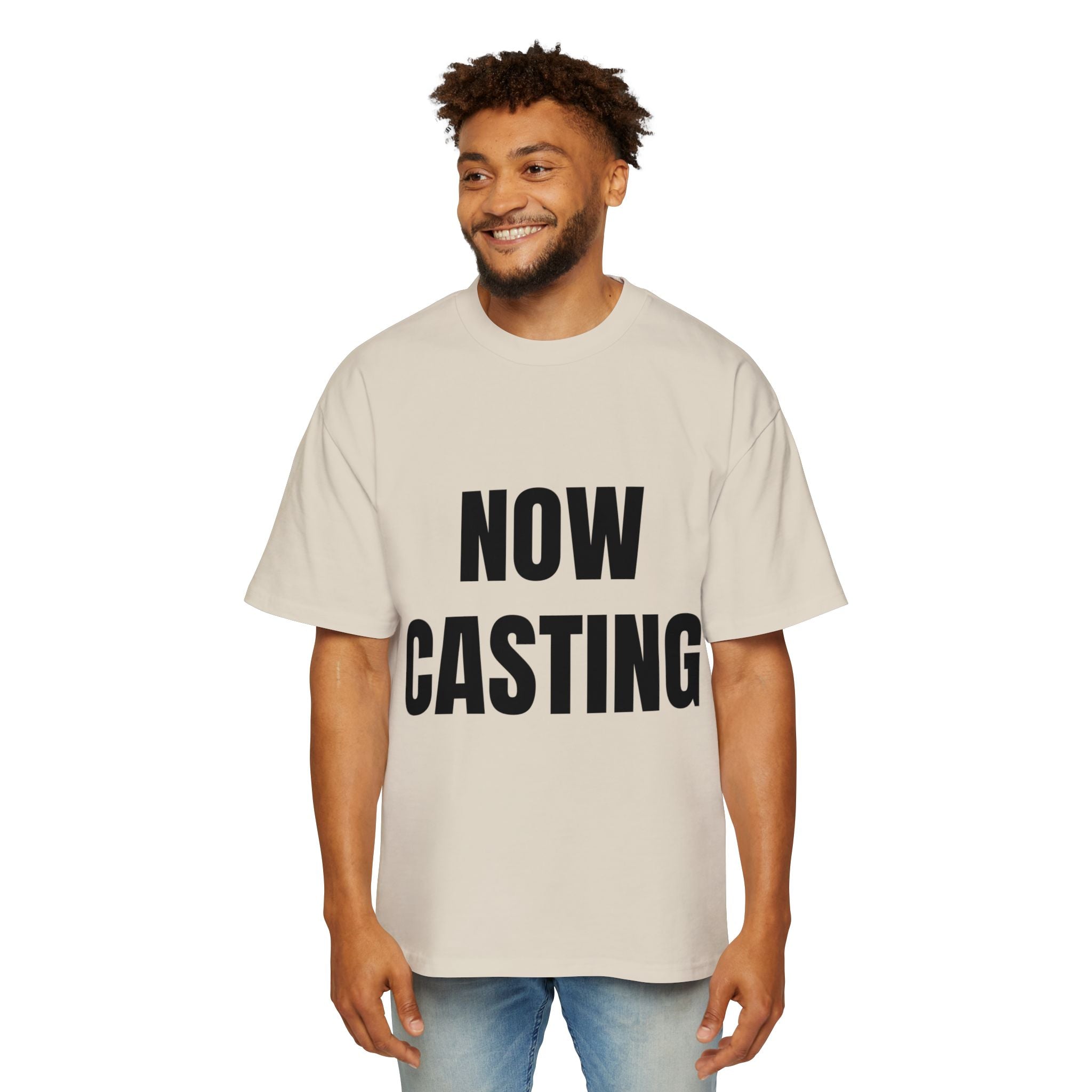 Now Casting Colorful Graphic Oversized Tee, Unisex