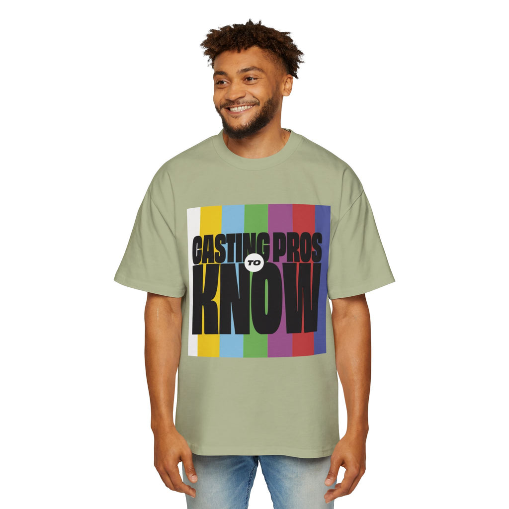 Casting Pros to Know Colorful Graphic Oversized Tee, Unisex