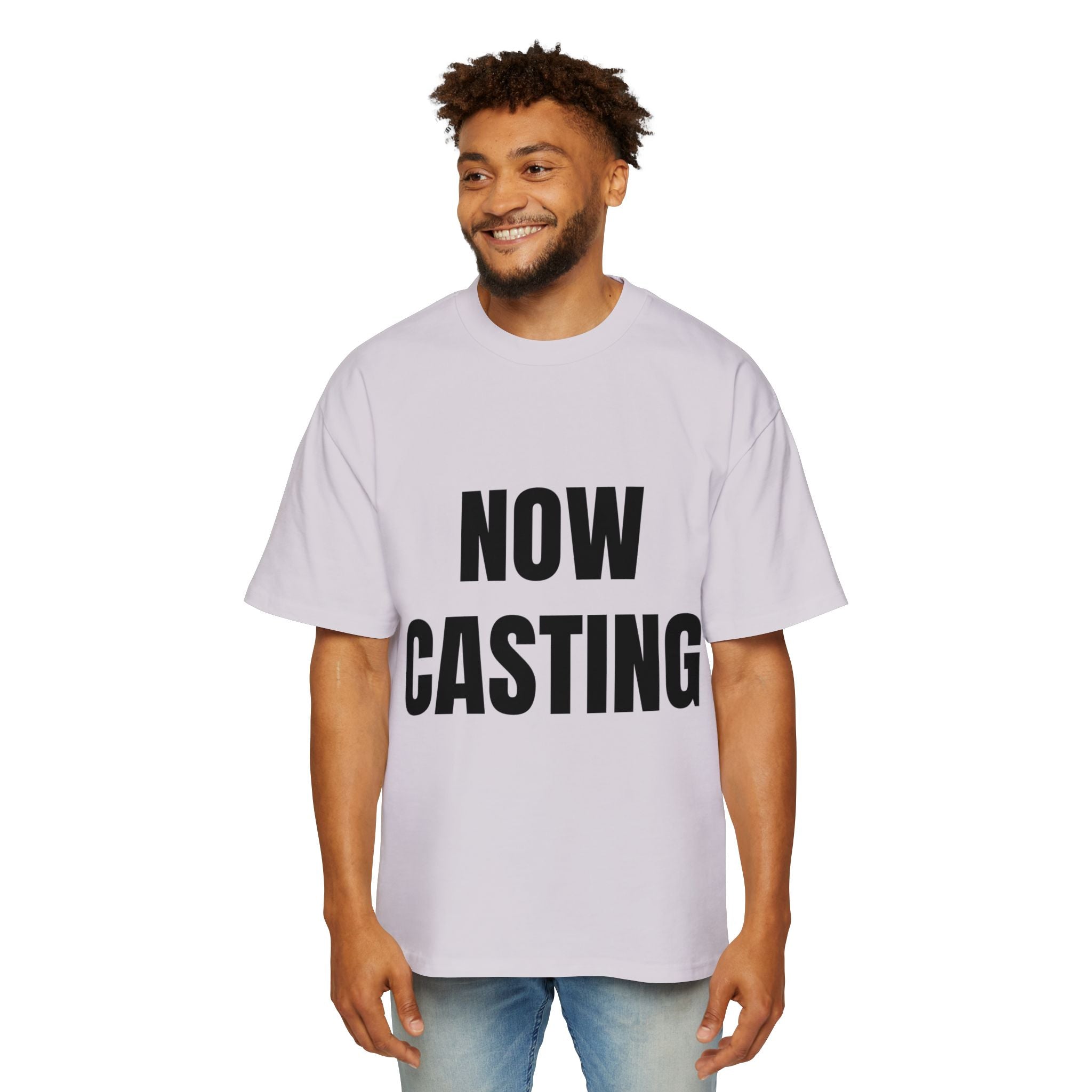 Now Casting Colorful Graphic Oversized Tee, Unisex