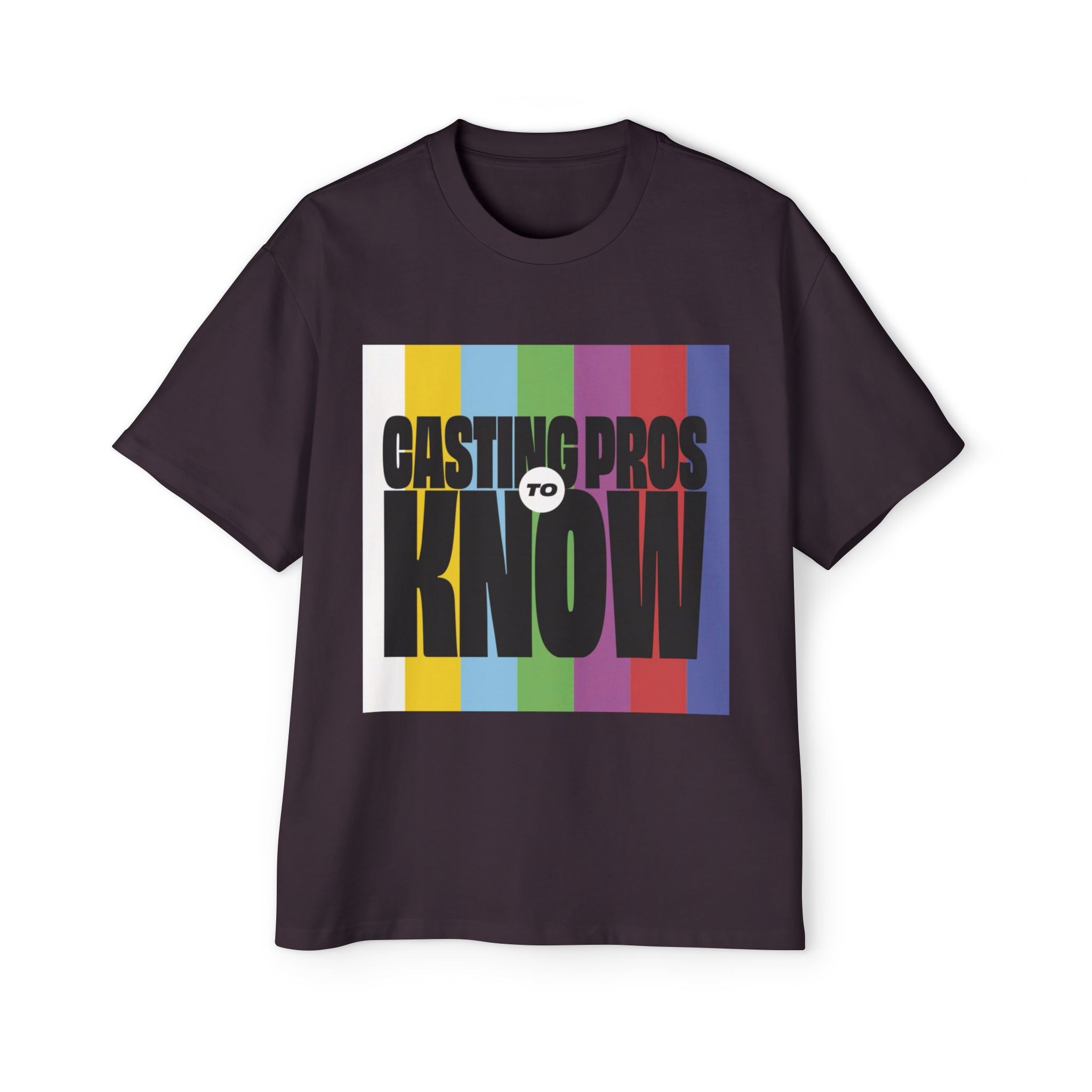 Casting Pros to Know Colorful Graphic Oversized Tee, Unisex