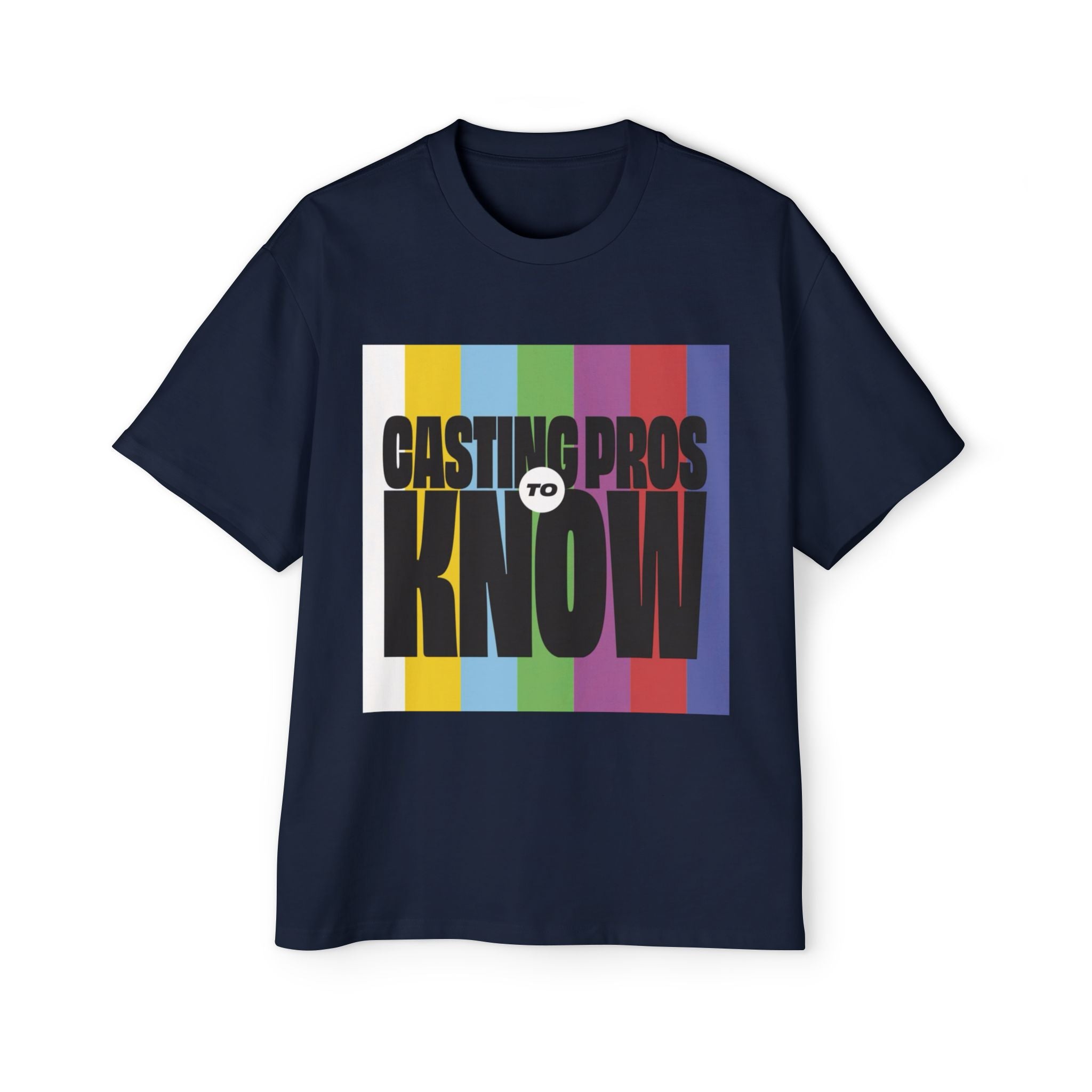 Casting Pros to Know Colorful Graphic Oversized Tee, Unisex