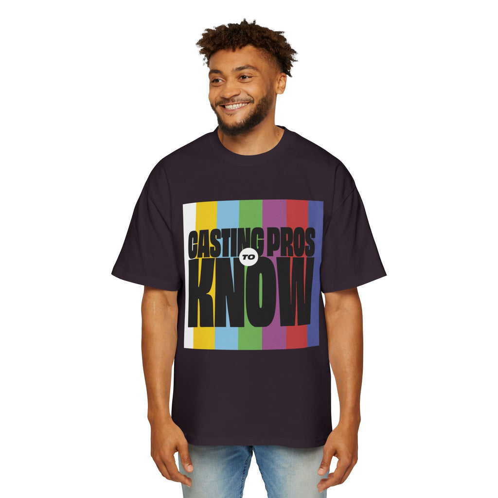 Casting Pros to Know Colorful Graphic Oversized Tee, Unisex