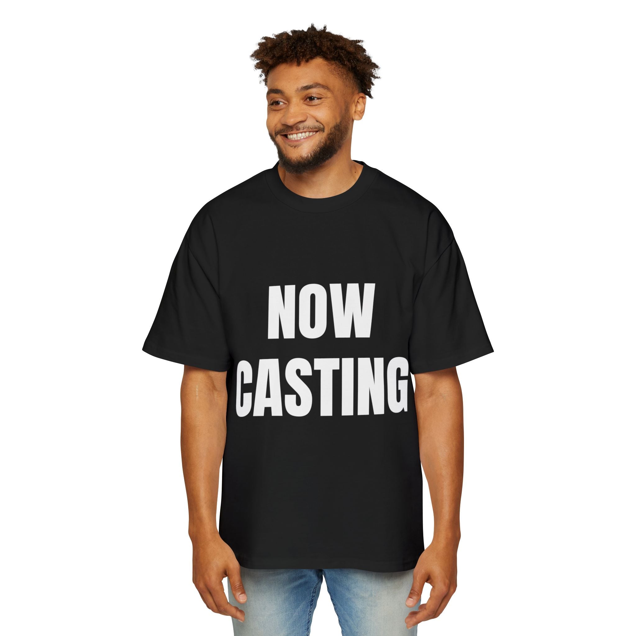 Now Casting Colorful Graphic Oversized Tee, Unisex