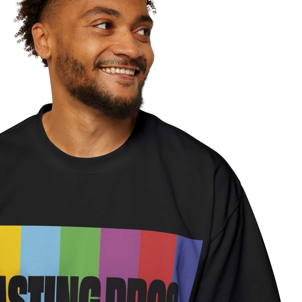 Casting Pros to Know Colorful Graphic Oversized Tee, Unisex
