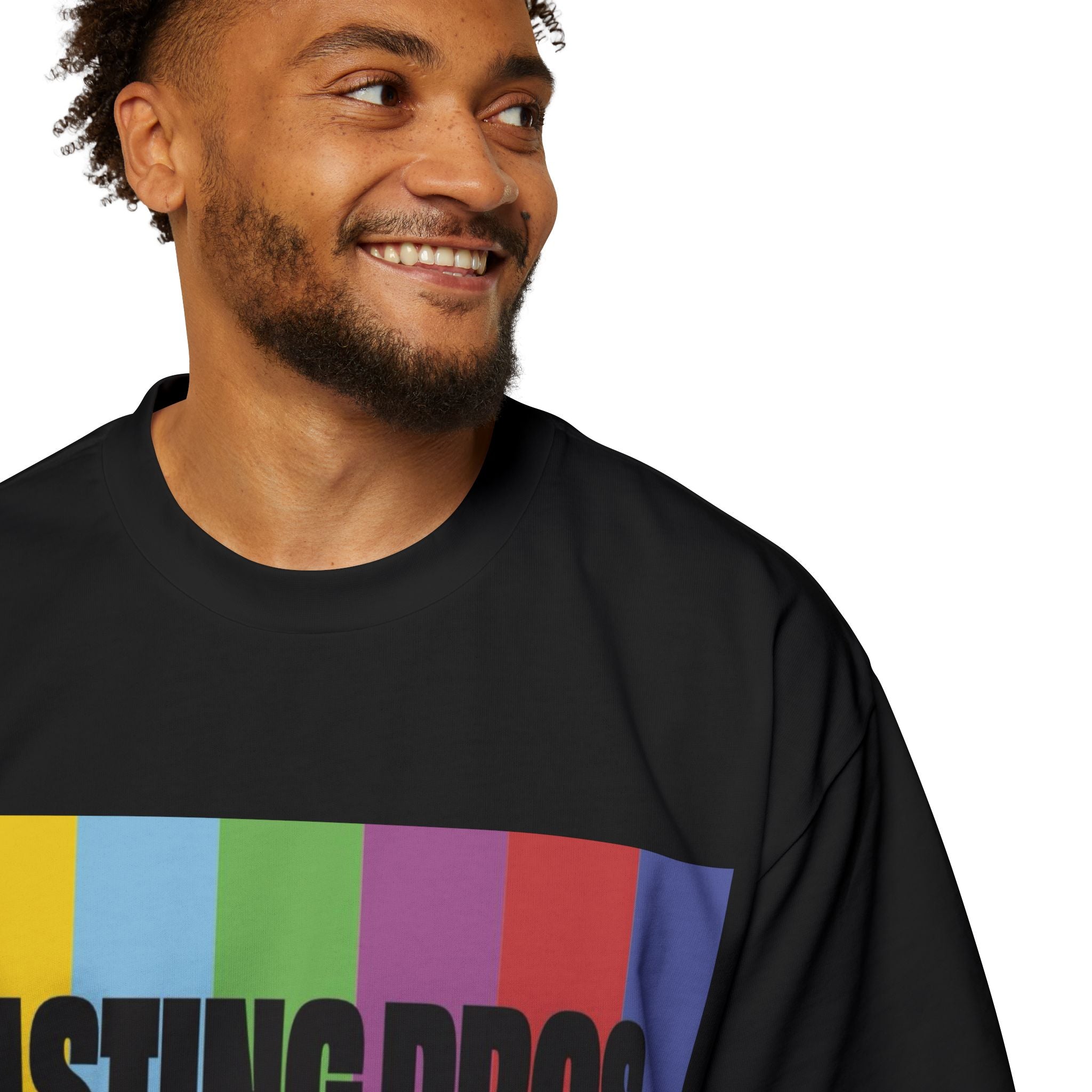 Casting Pros to Know Colorful Graphic Oversized Tee, Unisex