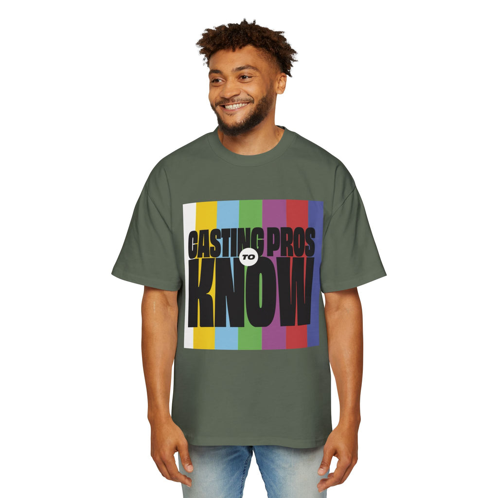 Casting Pros to Know Colorful Graphic Oversized Tee, Unisex