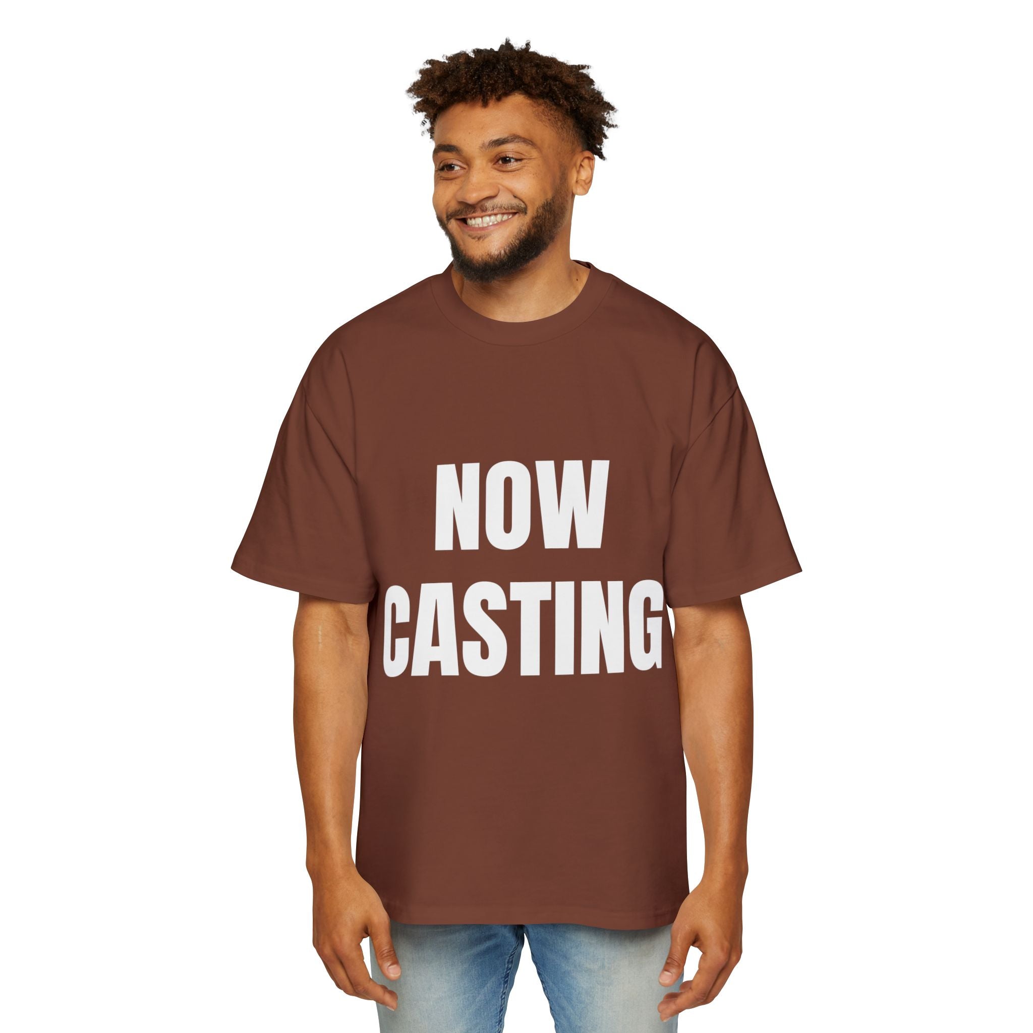 Now Casting Colorful Graphic Oversized Tee, Unisex
