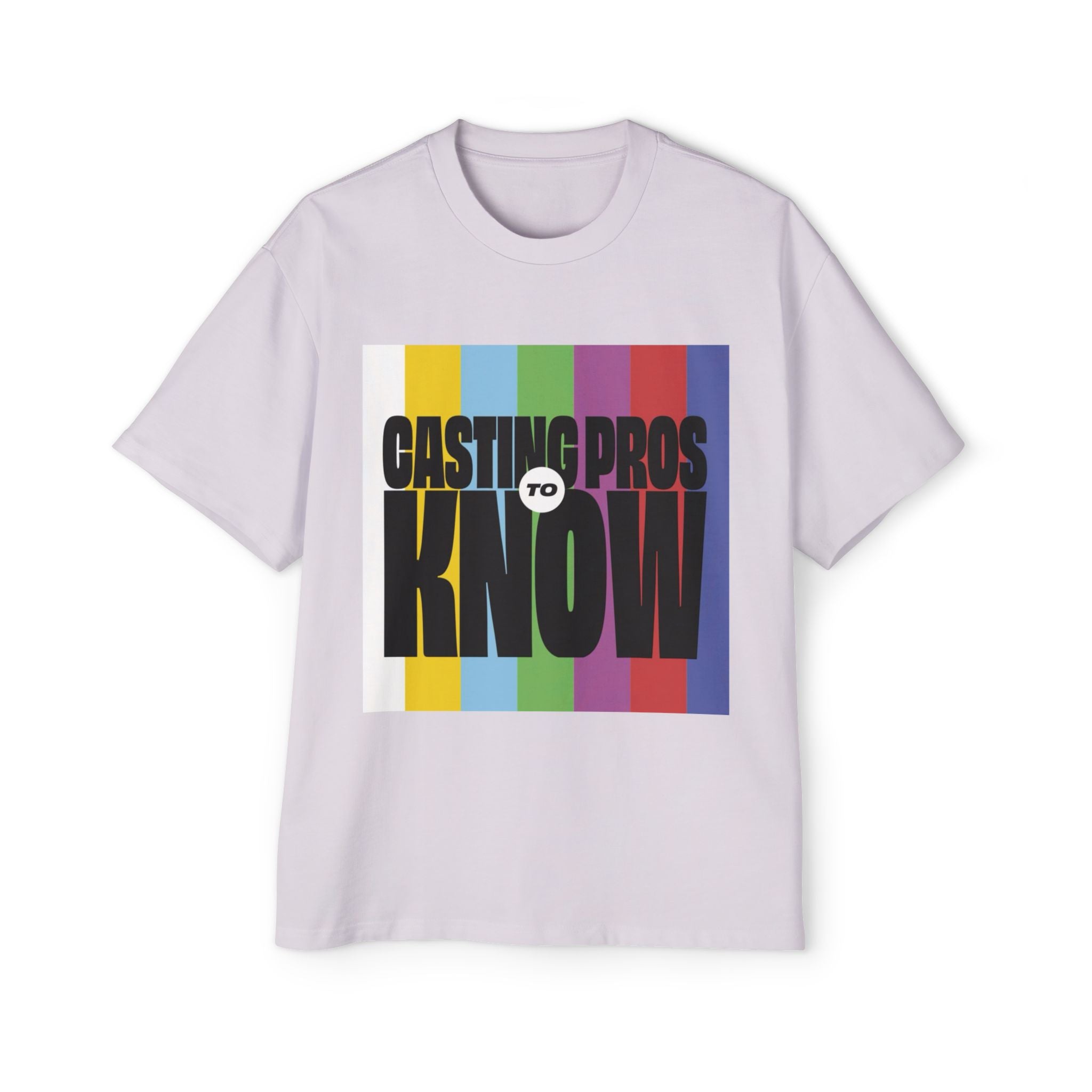 Casting Pros to Know Colorful Graphic Oversized Tee, Unisex