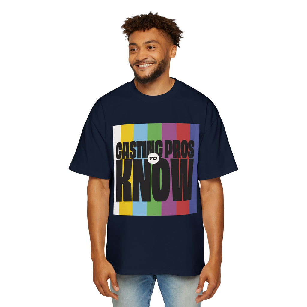 Casting Pros to Know Colorful Graphic Oversized Tee, Unisex