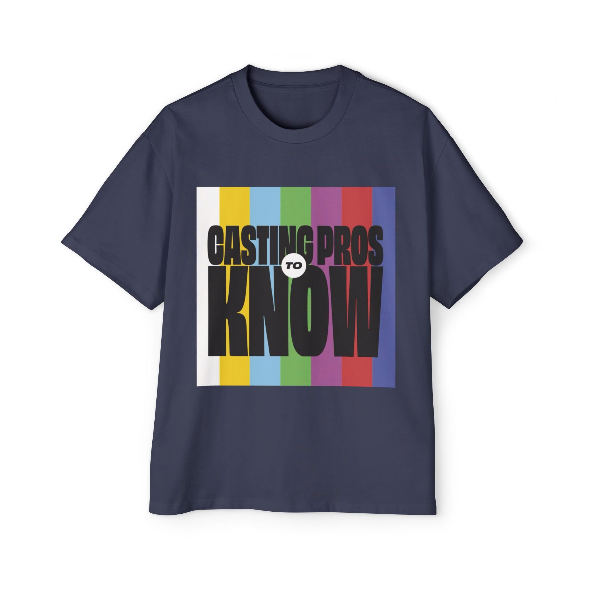 Casting Pros to Know Colorful Graphic Oversized Tee, Unisex