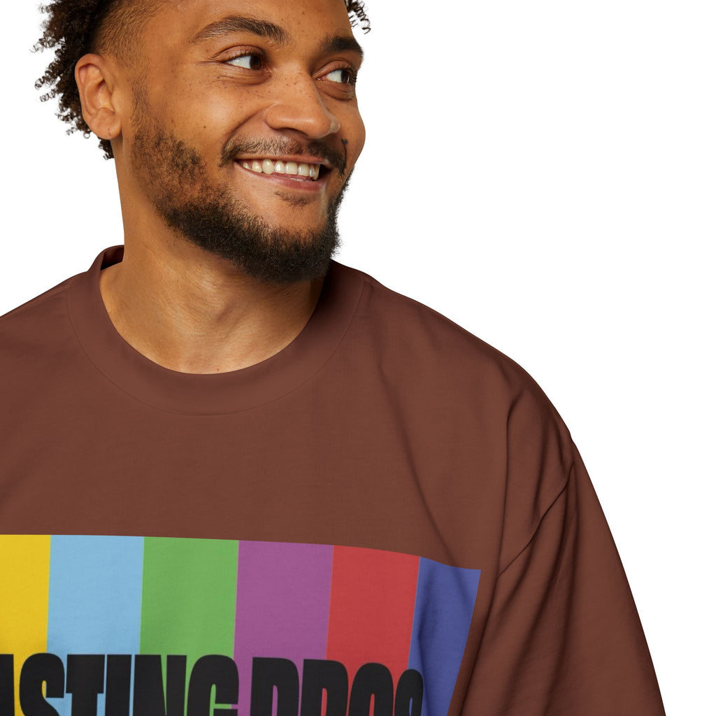 Casting Pros to Know Colorful Graphic Oversized Tee, Unisex