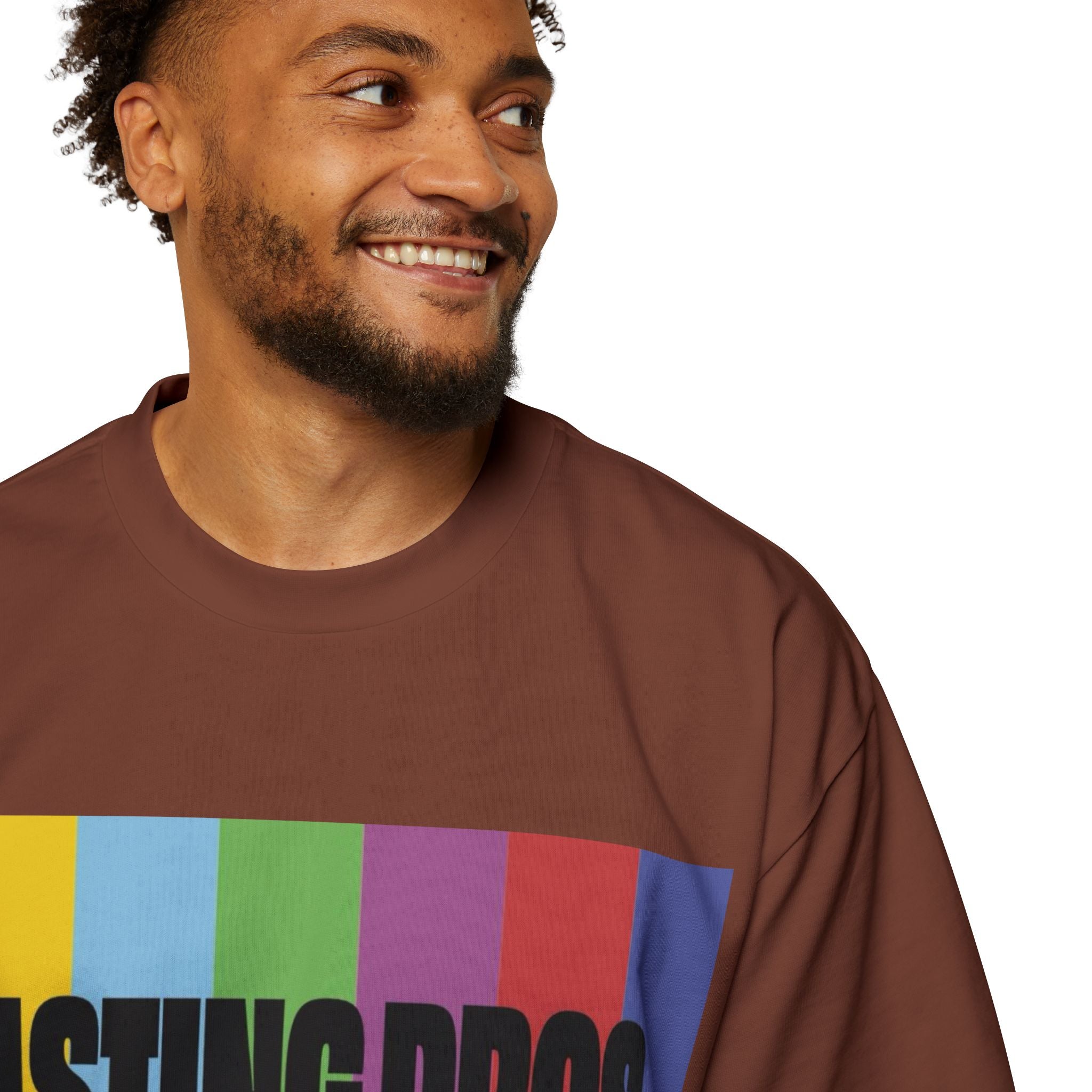 Casting Pros to Know Colorful Graphic Oversized Tee, Unisex