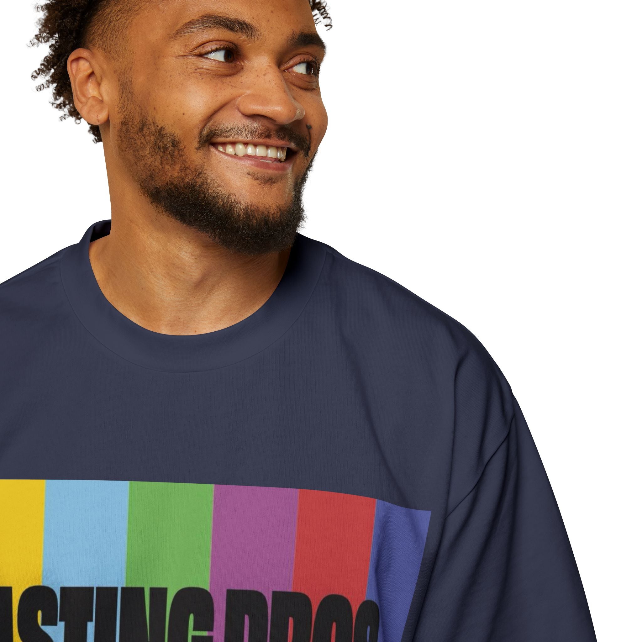 Casting Pros to Know Colorful Graphic Oversized Tee, Unisex