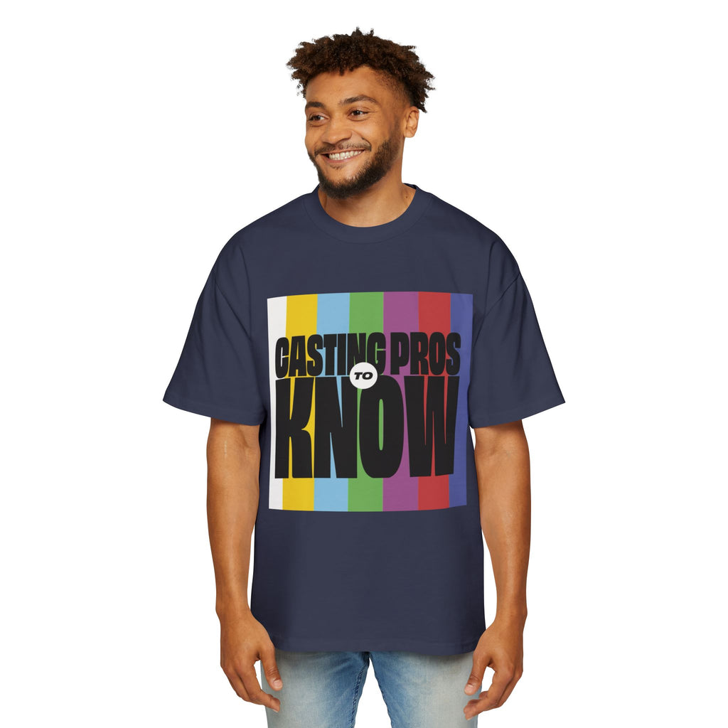 Casting Pros to Know Colorful Graphic Oversized Tee, Unisex