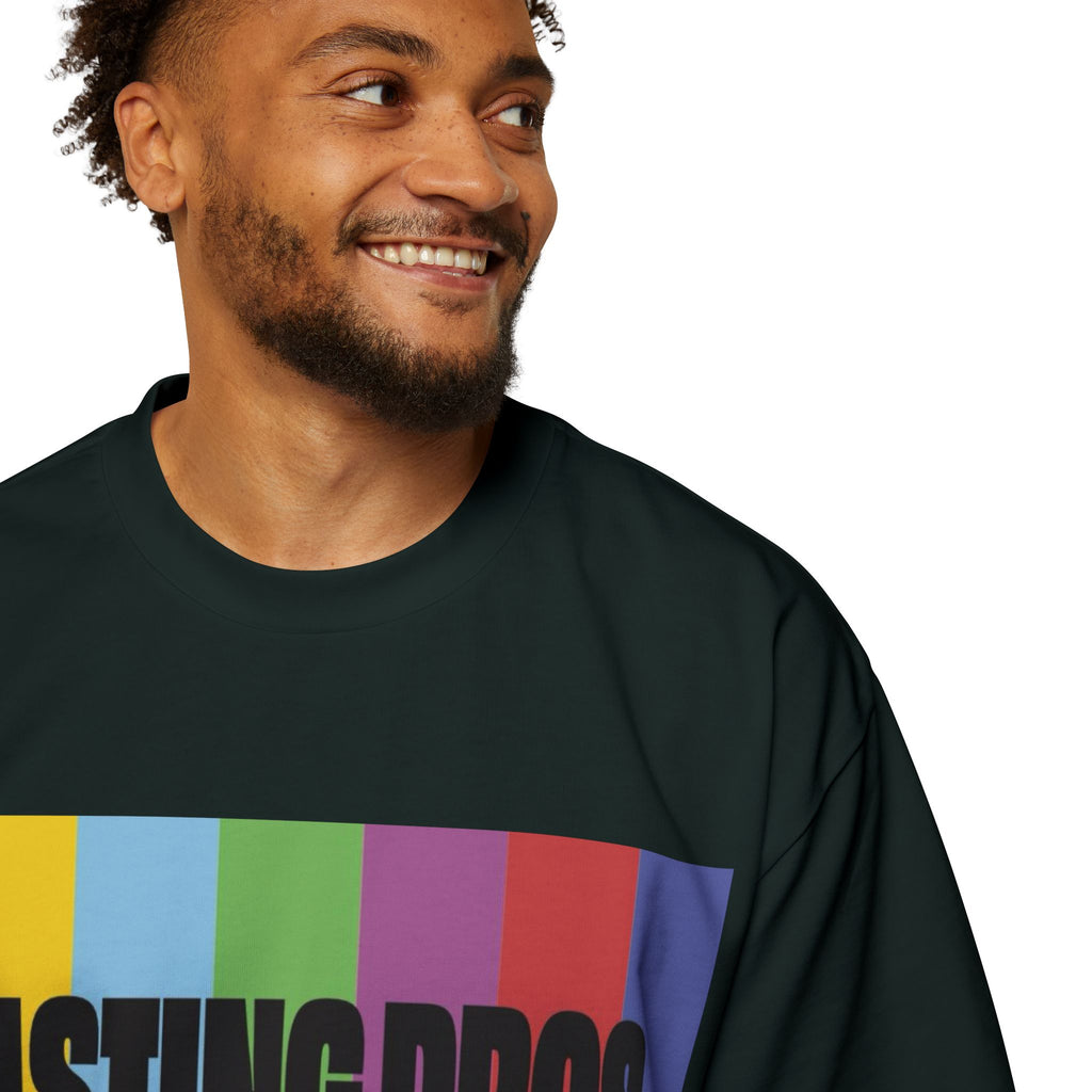 Casting Pros to Know Colorful Graphic Oversized Tee, Unisex