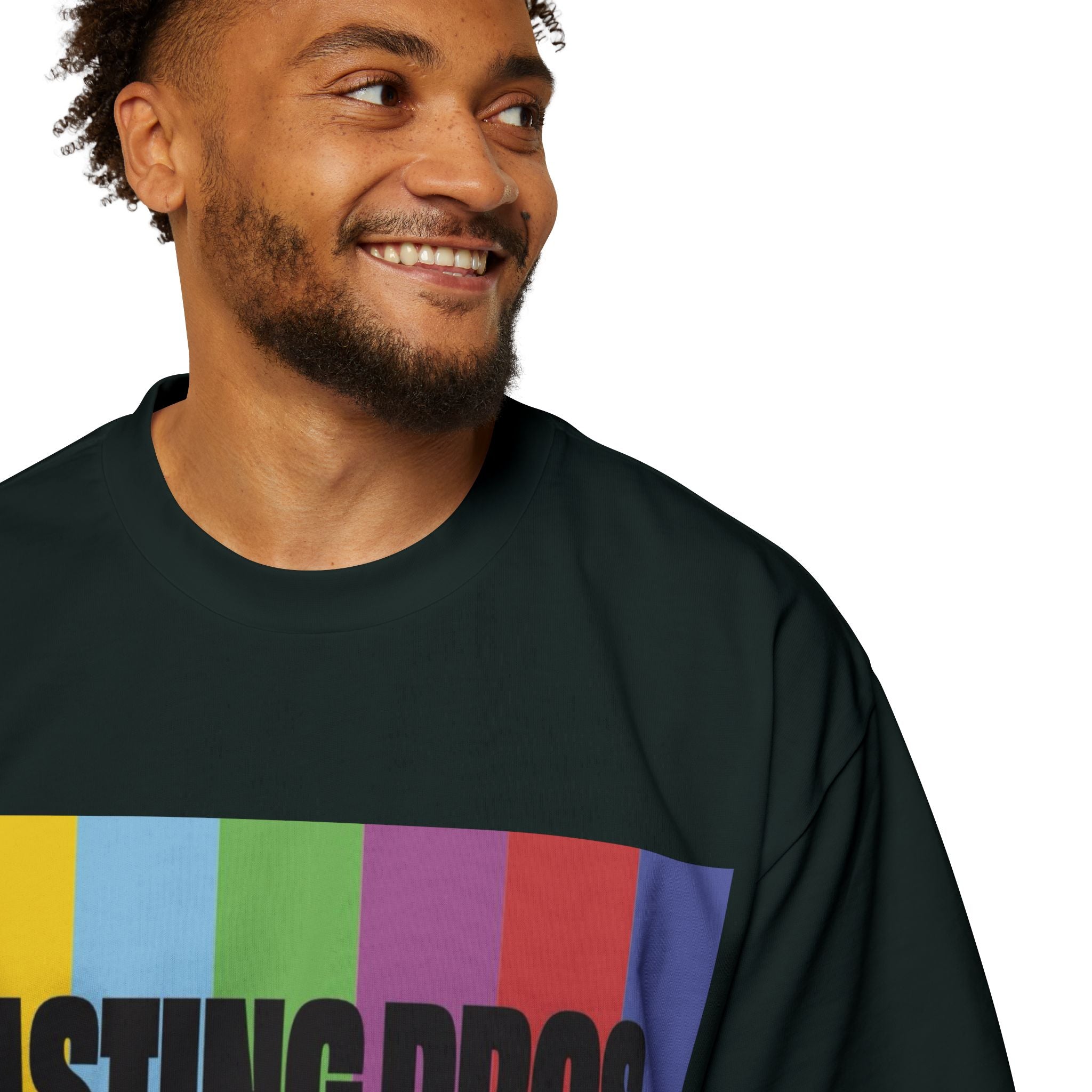 Casting Pros to Know Colorful Graphic Oversized Tee, Unisex