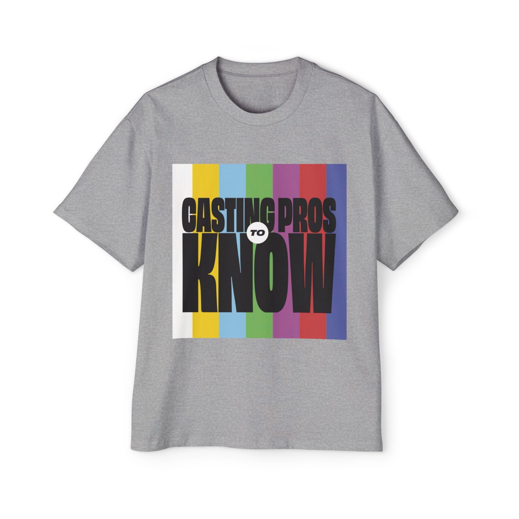 Casting Pros to Know Colorful Graphic Oversized Tee, Unisex