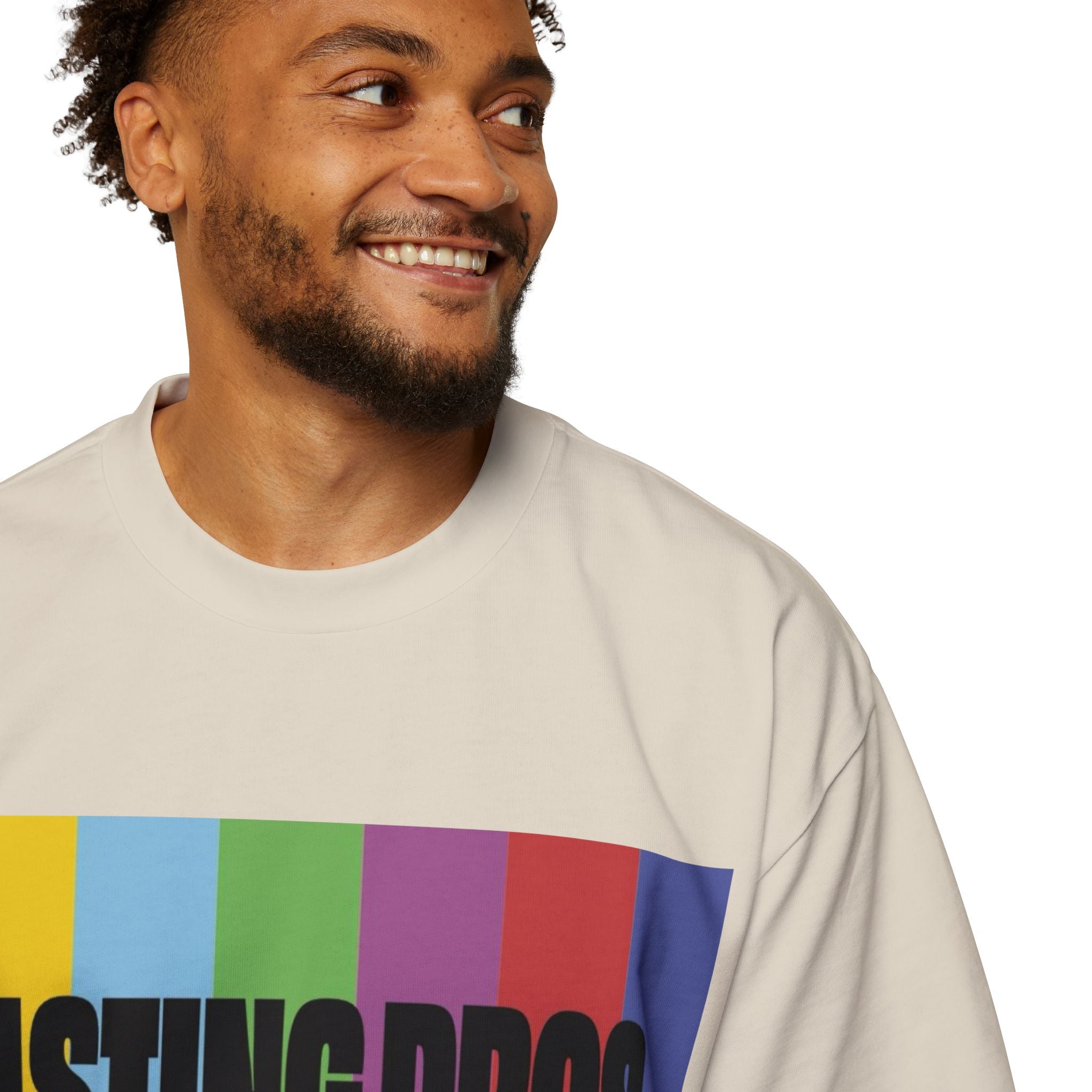 Casting Pros to Know Colorful Graphic Oversized Tee, Unisex
