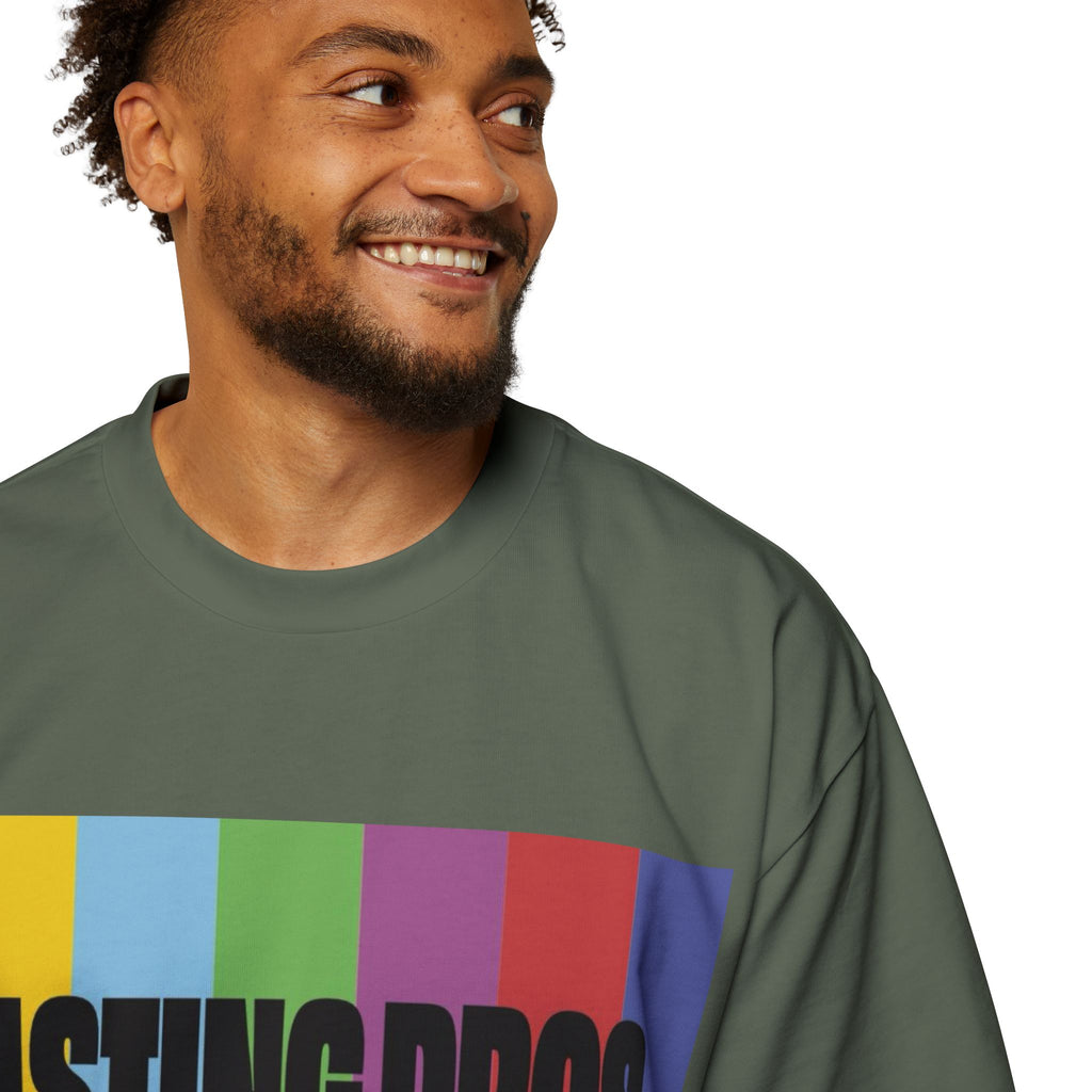 Casting Pros to Know Colorful Graphic Oversized Tee, Unisex