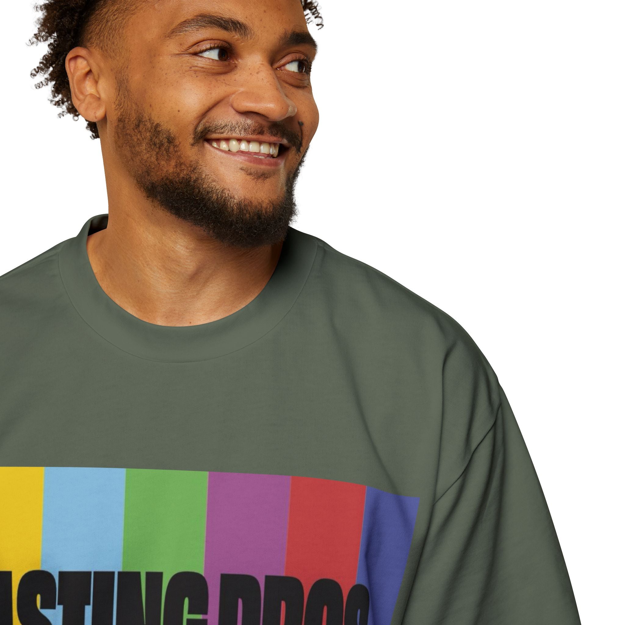 Casting Pros to Know Colorful Graphic Oversized Tee, Unisex