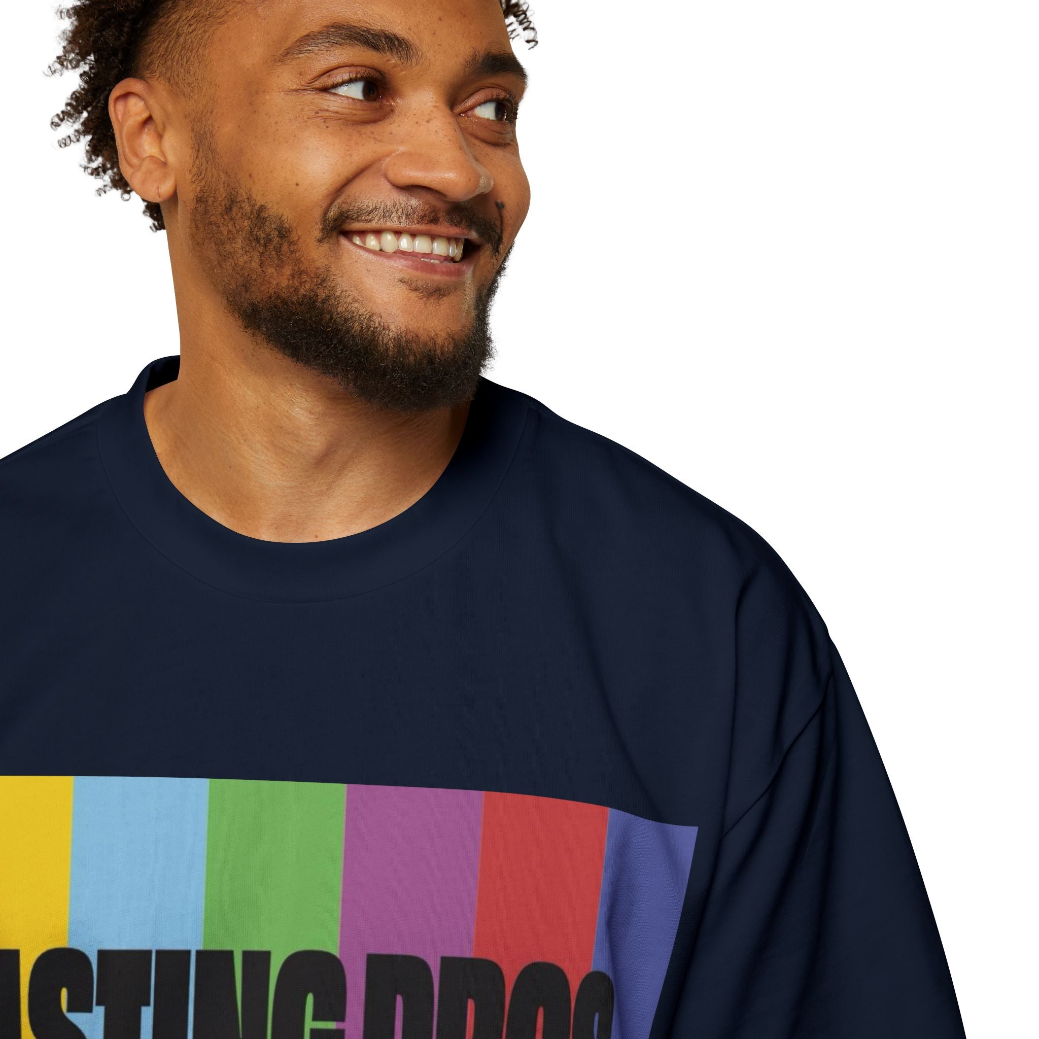 Casting Pros to Know Colorful Graphic Oversized Tee, Unisex