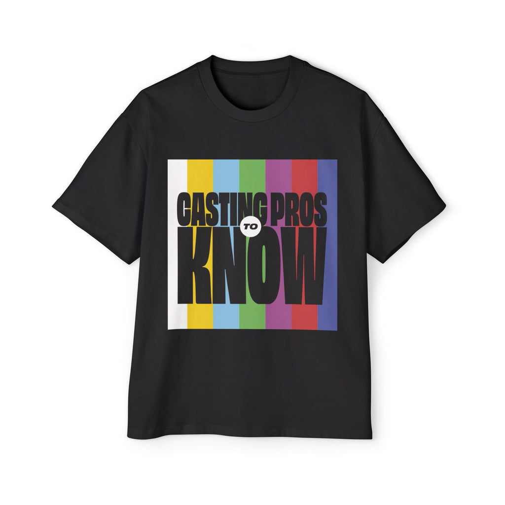 Casting Pros to Know Colorful Graphic Oversized Tee, Unisex