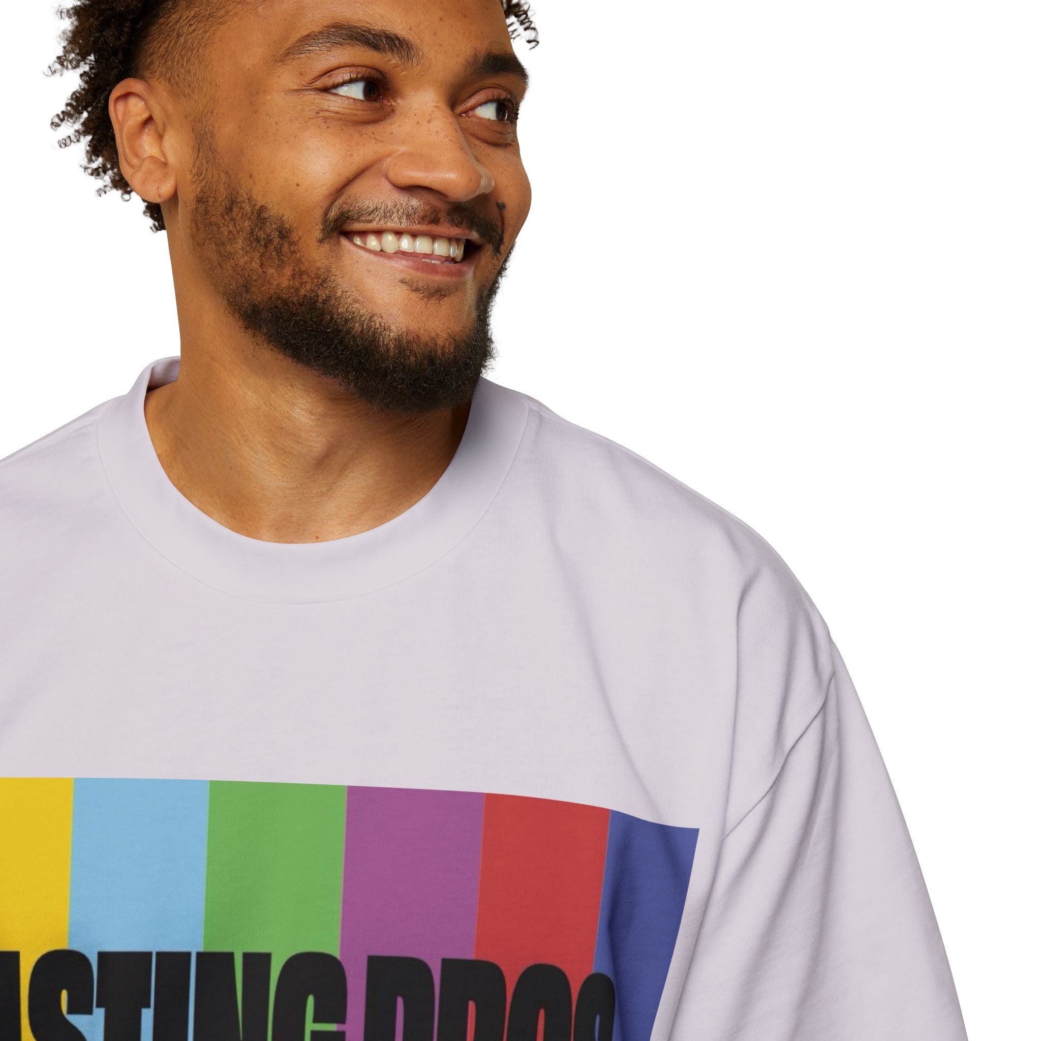 Casting Pros to Know Colorful Graphic Oversized Tee, Unisex