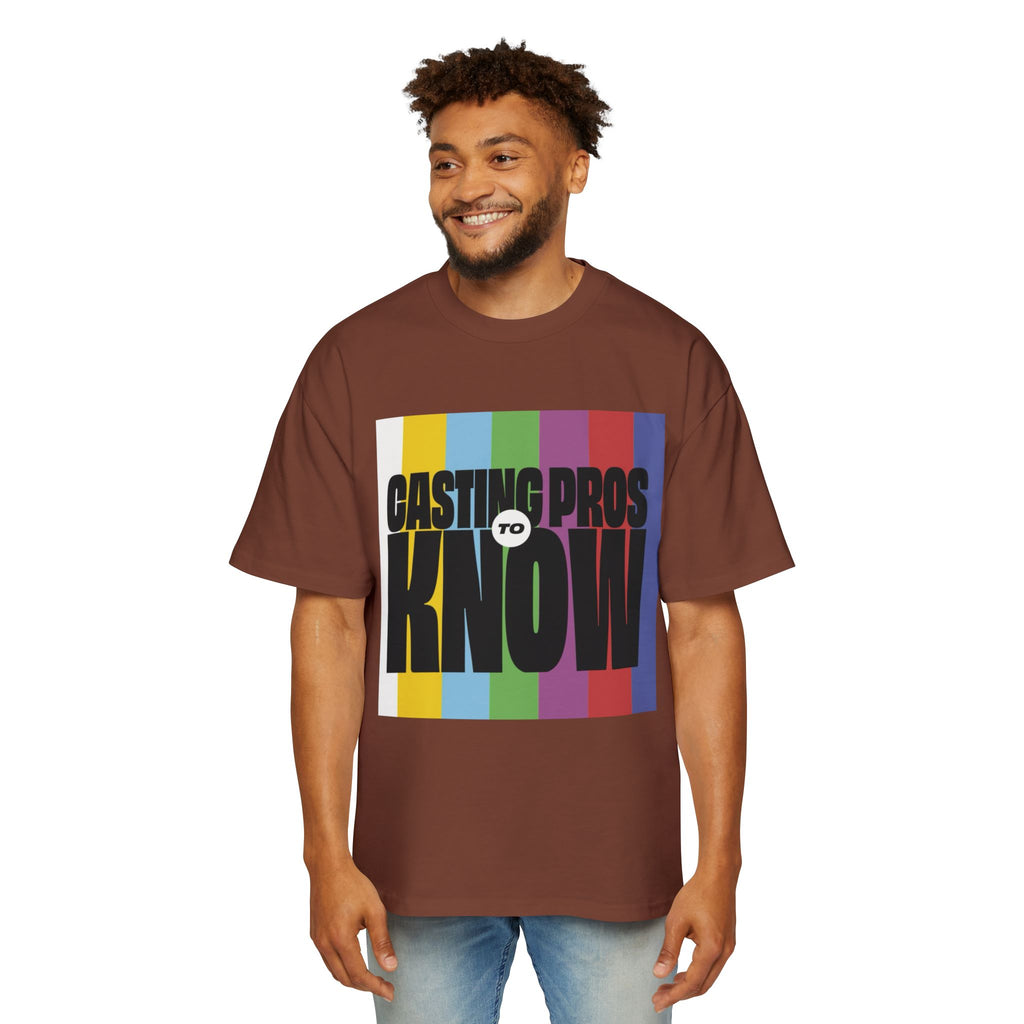 Casting Pros to Know Colorful Graphic Oversized Tee, Unisex